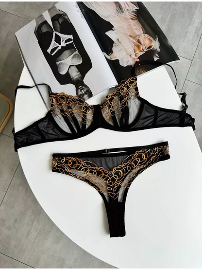 Lingerie Ouro Nero