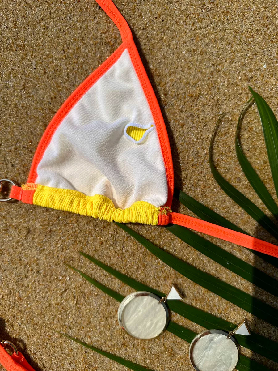 Biquíni Texturizado La Plage Pérola Amarelo Solar
