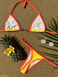 Biquíni Texturizado La Plage Pérola Amarelo Solar