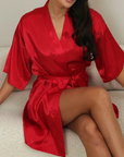 Robe Cetim Dreams Vermelho