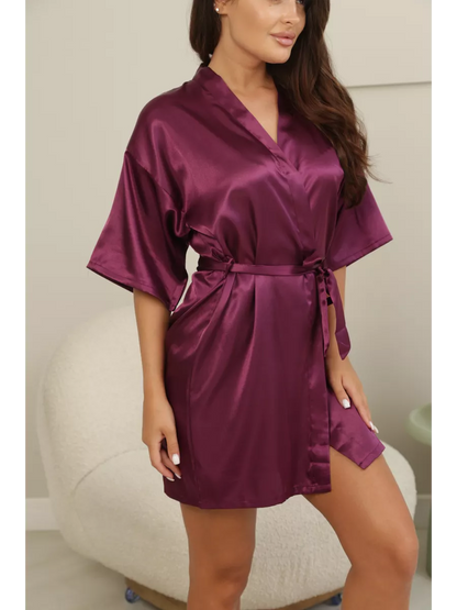 Robe Cetim Dreams Roxo