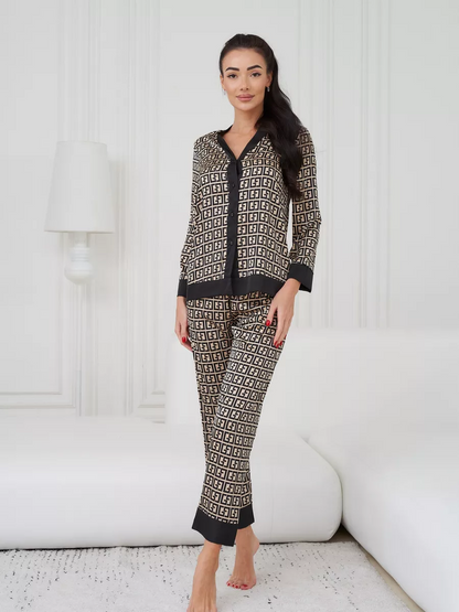 Pijama Longo Luxe Monogram