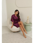Robe Cetim Dreams Roxo