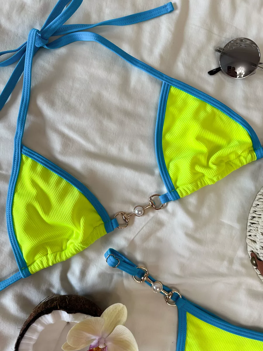 Biquíni Texturizado La Plage Pérola Neon