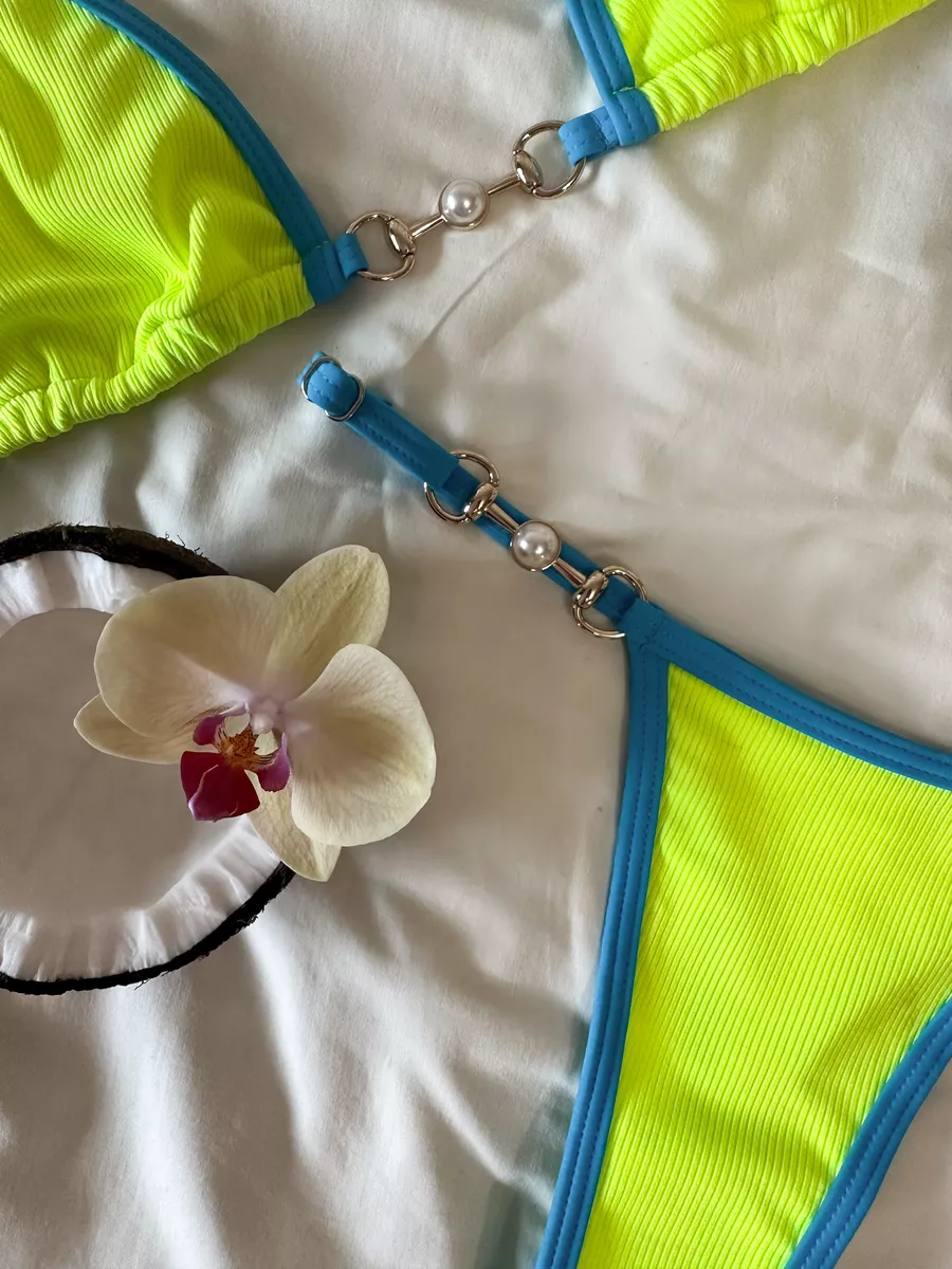 Biquíni Texturizado La Plage Pérola Neon