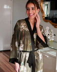 Kimono Verde Éden Japonês