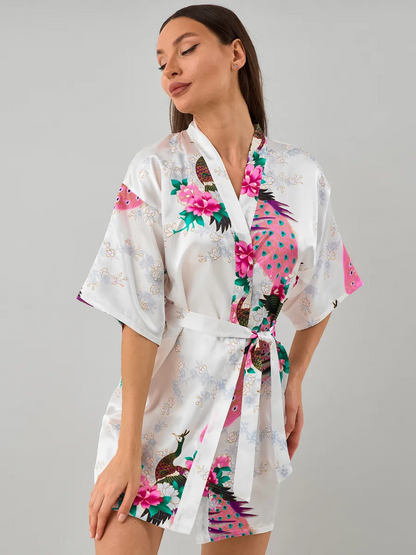 Robe Curto Oriental Peacock