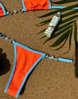 Biquíni Texturizado La Plage Pérola Laranja Coral
