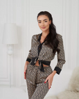 Pijama Longo Luxe Monogram