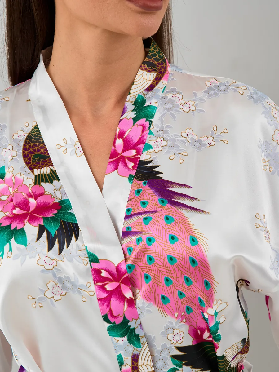 Robe Curto Oriental Peacock