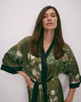 Kimono Verde Éden Japonês