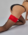 Meia-Calça Sensual Red Lace